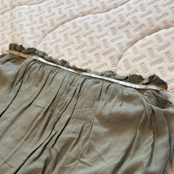 Japna Green Jumpsuit with Lace Trim Size Medium - Picture 9 of 13